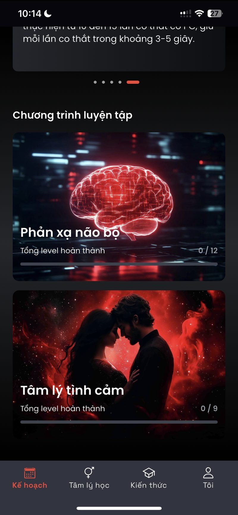 Chương trình luyện tập Phản xạ não bộ
