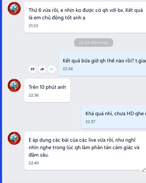 Feedback Zalo học viên 9